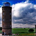 Peilturm und Holzskulptur am Kap Arkona