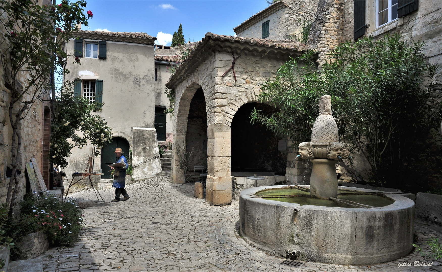 Peindre les pavés de Provence