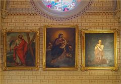 Peintures dans le transept de l’Eglise Saint-André de Sauveterre-de-Béarn