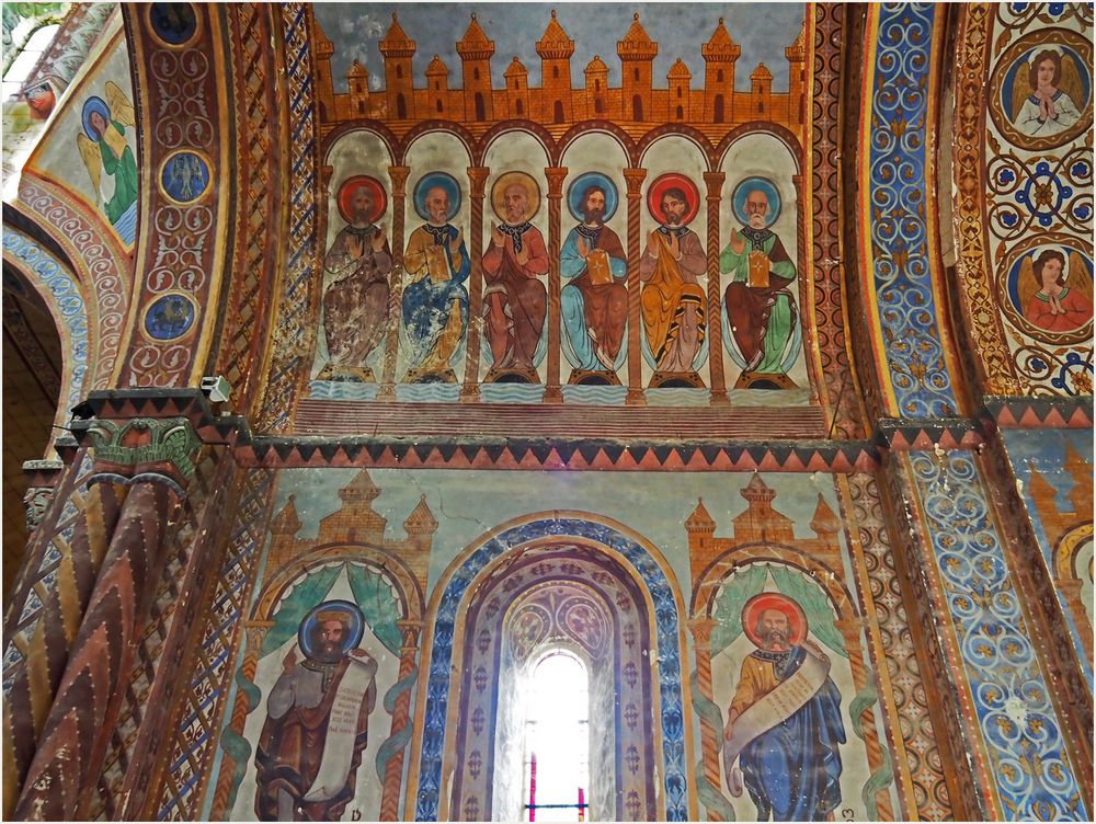 Peintures du plafond du choeur de l’Eglise Saint-Nicolas de Civray