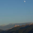 Peitlerkofel Abendsonne und Mond