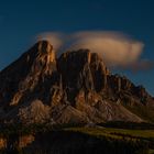 Peitlerkofel vom Würzjoch im Abendlicht