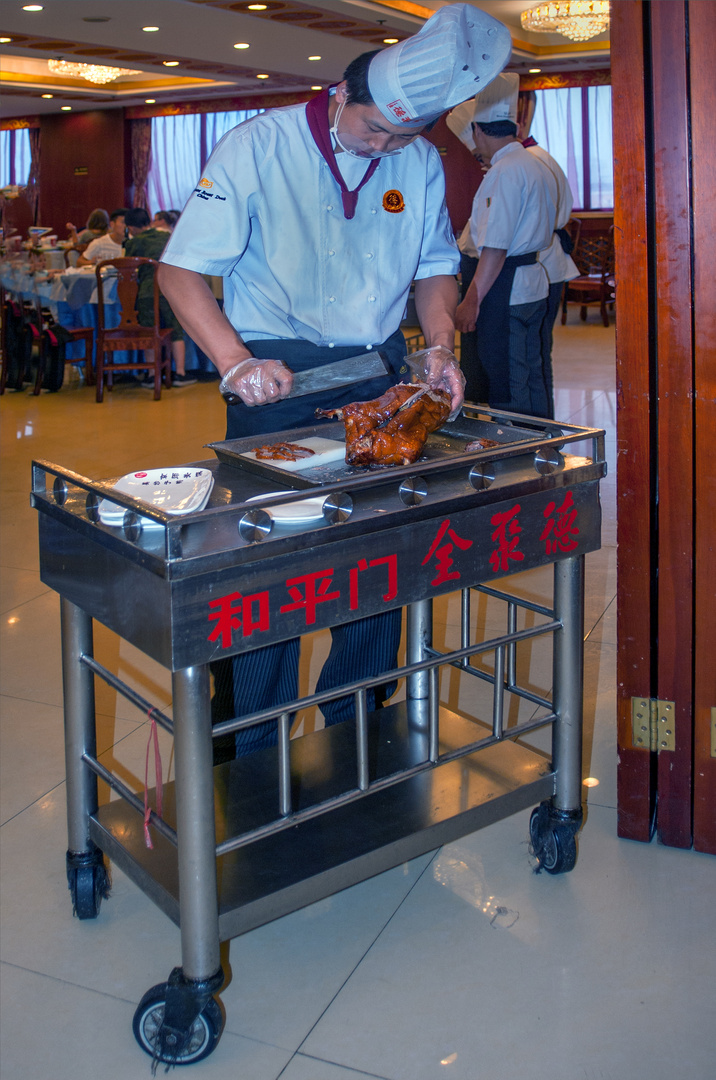 Peking Duck in Quanjude Roast Duck Restaurant