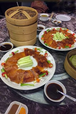 Peking Duck offered in Bangkok