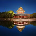 Peking . Wachturm der Verbotenen Stadt