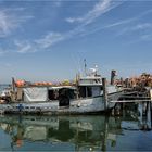 Pelestrina - Fischerboot im Spiegel