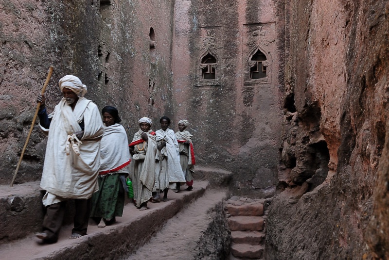 Pellegrini a Lalibela