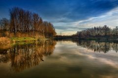 Pelliniweiher in der Spätnachmittagssonne