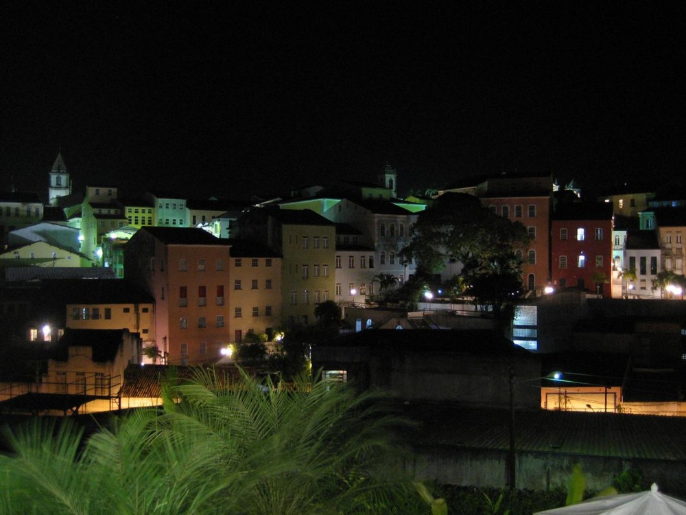 Pelourinho bei Nacht