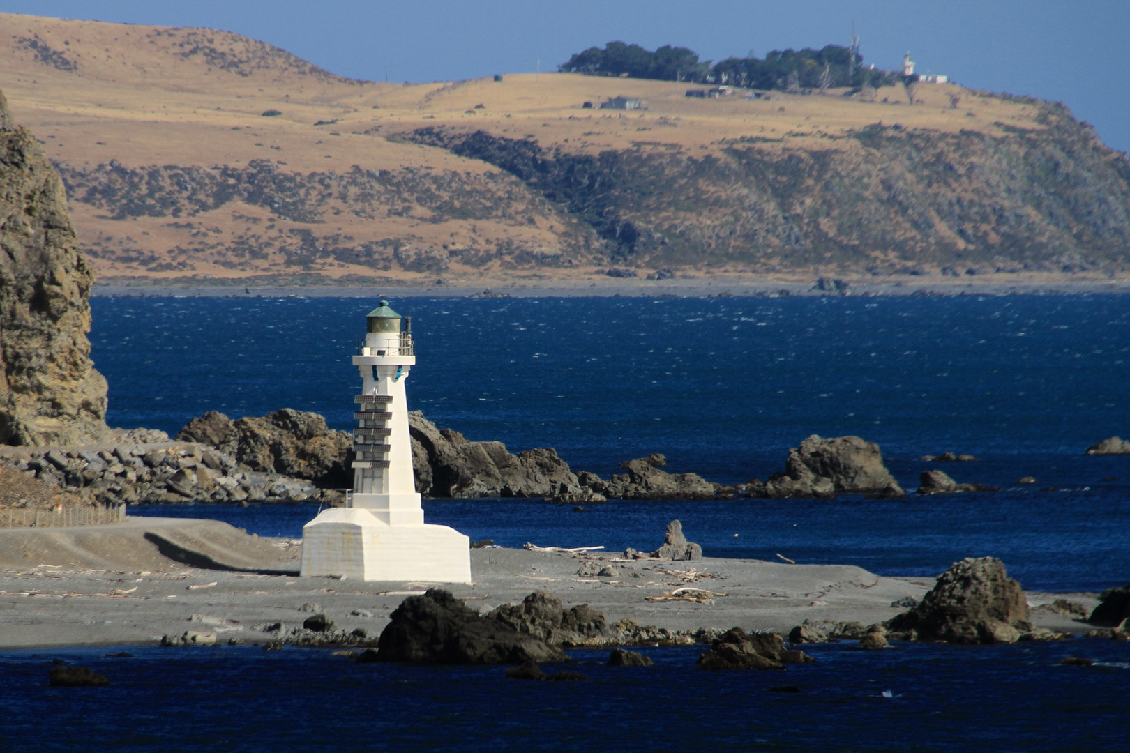 Pencarrow Head Lighthouse Neuseeland (Nordinsel)