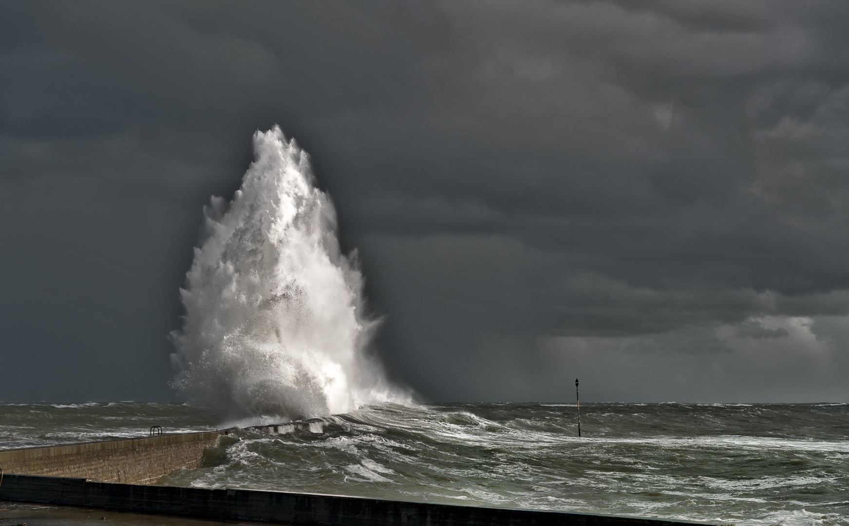 Pendant la tempête Christine