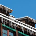 Pendeloques de glace .