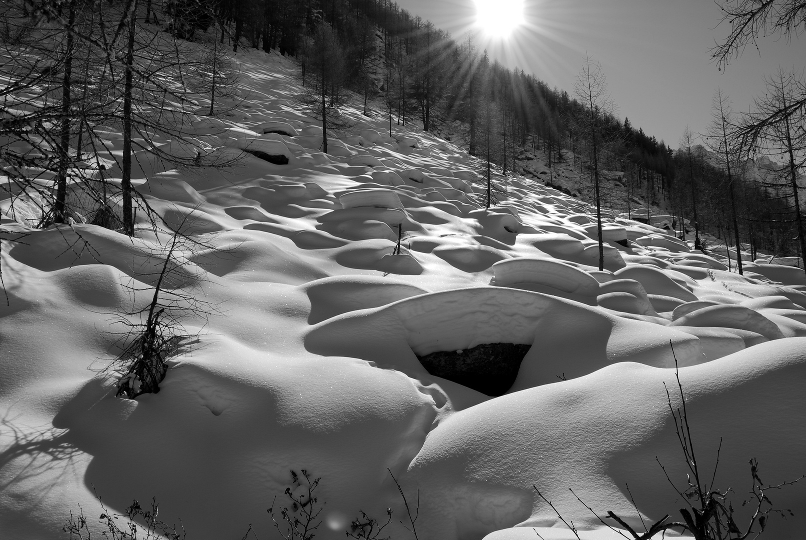 Pendio innevato