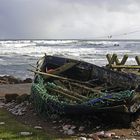 Pennan, Schottland – Dem Zerfall überlassenes Fischerboot
