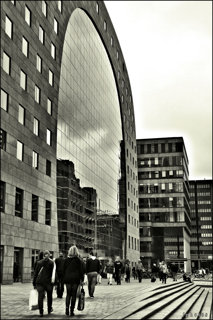 - People and buildings -
