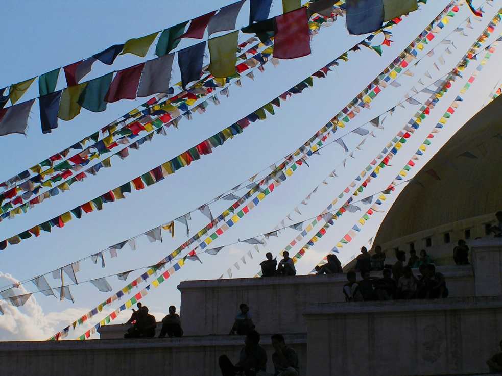 People at Bouddha Stupa