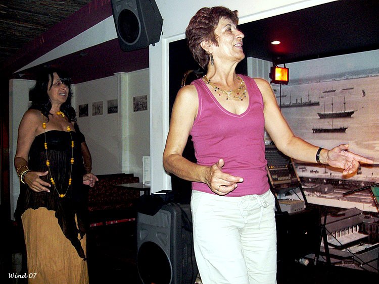 People dancing in a bar