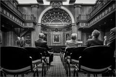 people in a historic room