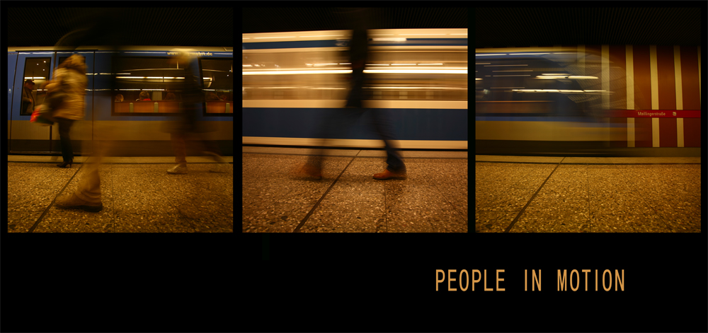 people in motion