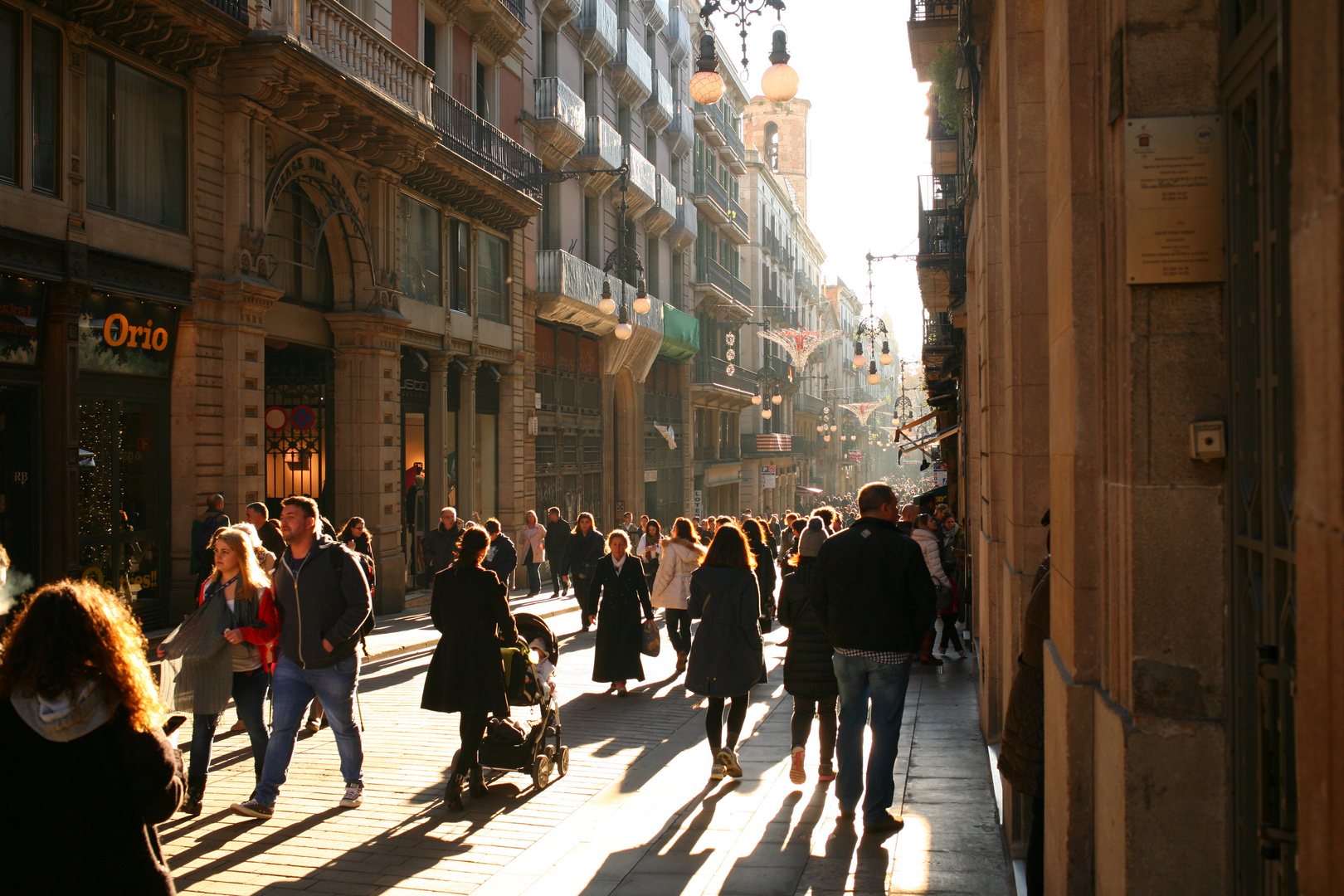 People In The Light - Barcelona Late Afternoon