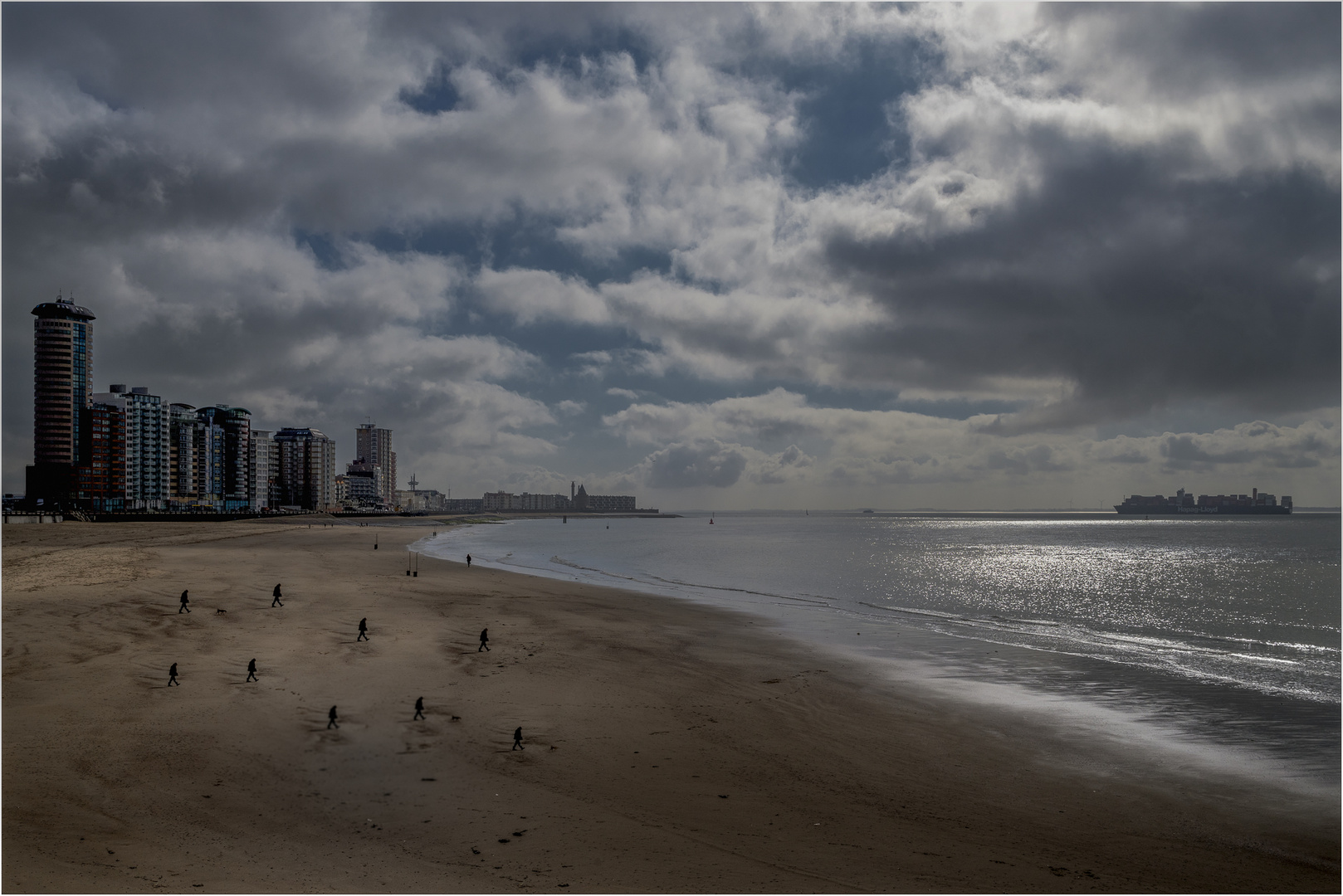 People on a beach