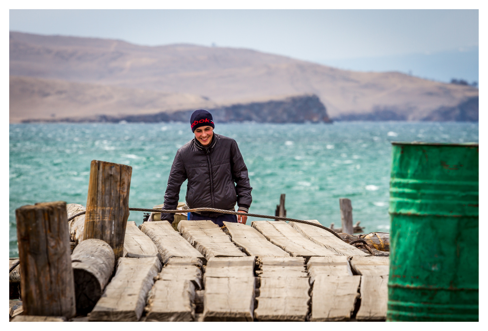 People on Baikal Lake