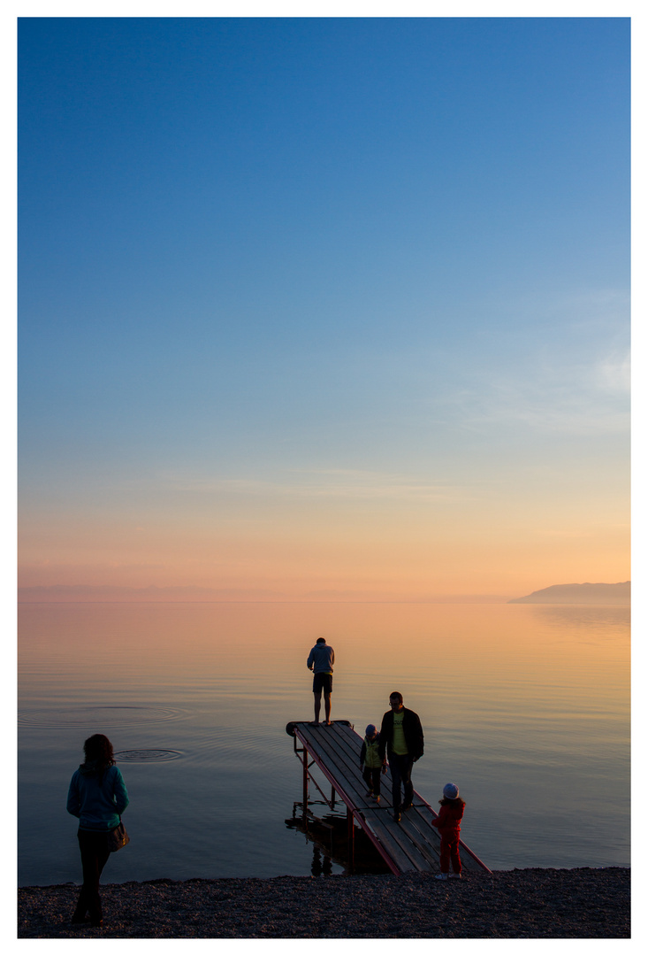 People on Baikal Lake