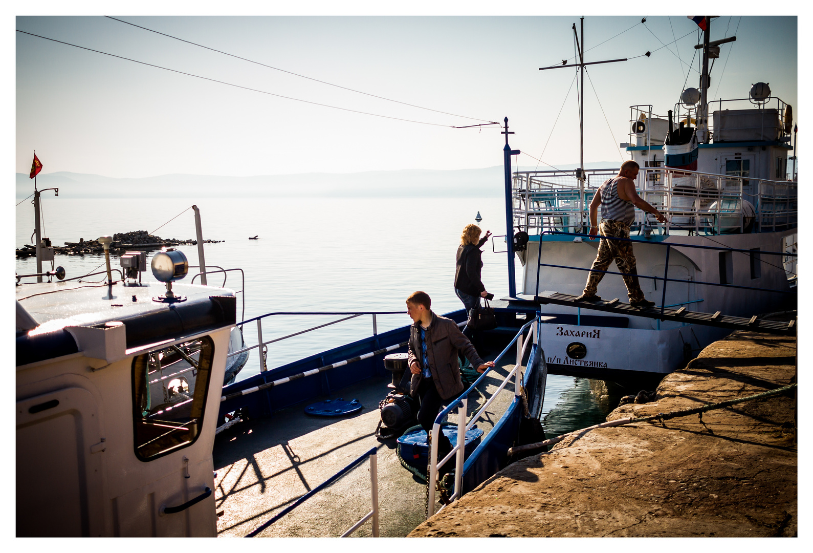 People on Baikal Lake III