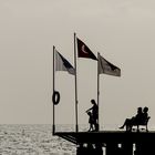 People On Landing Stage