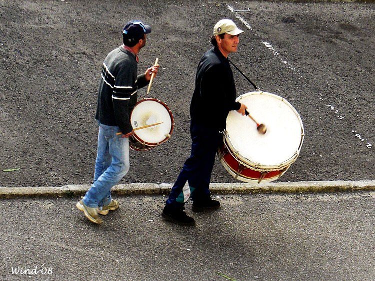 People playing drums