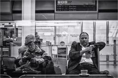 People waiting at Berlin Airport (4)