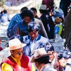 People ; walking throught lhasa 