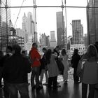 people watching Ground Zero