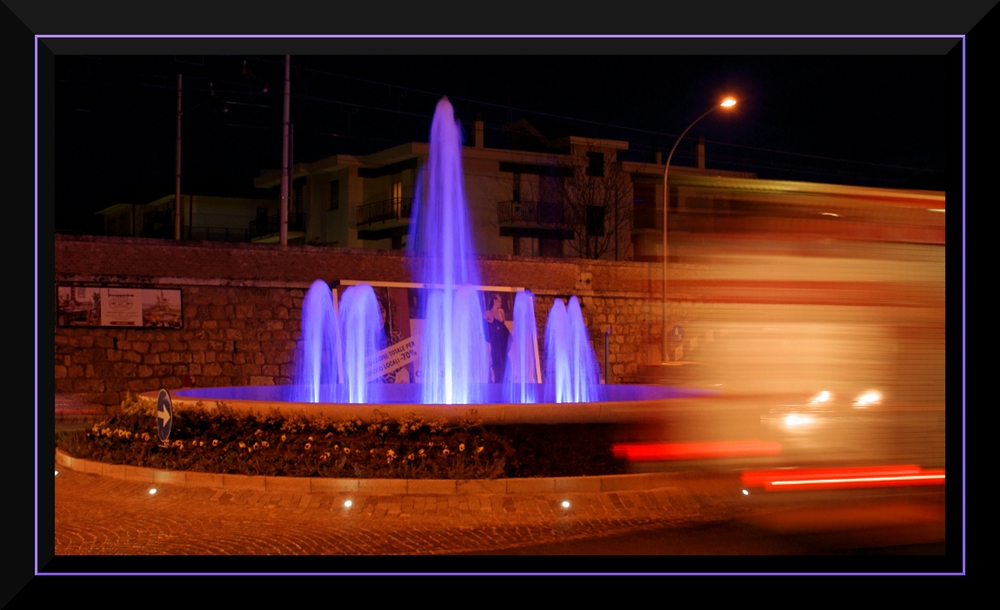 Per fotografare la fontana, ho perso l'autobus