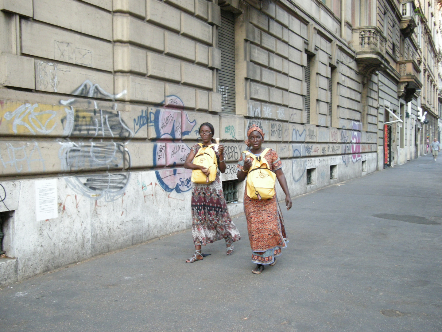 Per le strade di Roma.