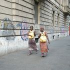 Per le strade di Roma.