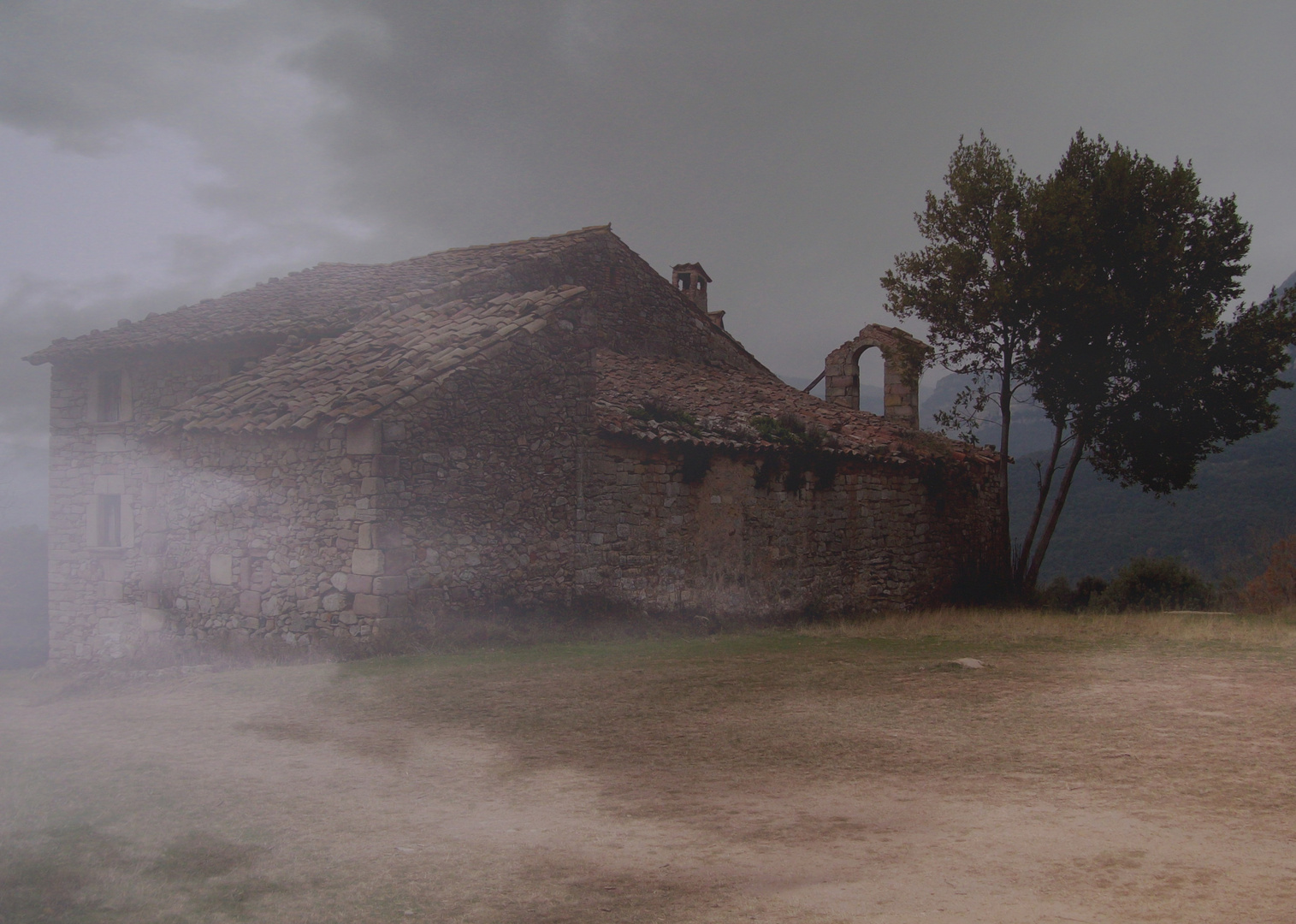 Perdida en la montaña.