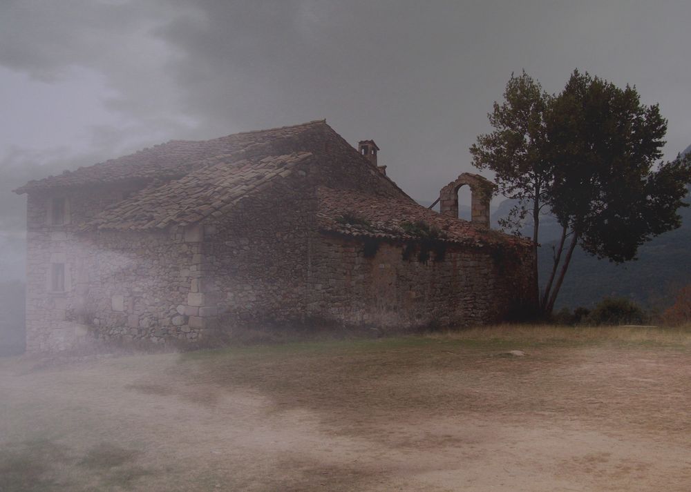 Perdida en la montaña.