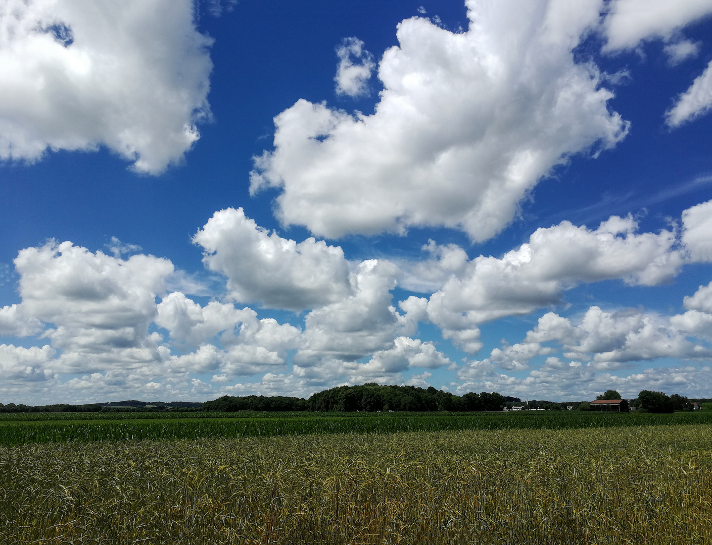 Perfekter bayrischer Himmel