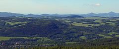 Perfekter Blick vom Elbsandsteingebirge und seinem höchsten Gipfel...