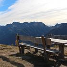 Perfekter Ort für eine Brotzeit auf über 2000 Meter Höhe