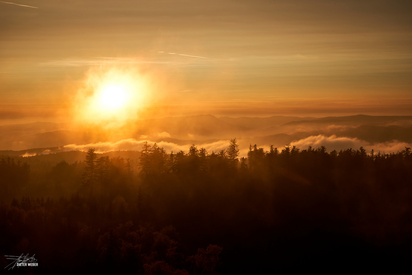 Perfekter Sonnenuntergang