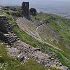 Pergamon: Blick auf das Theater und die Akropolis