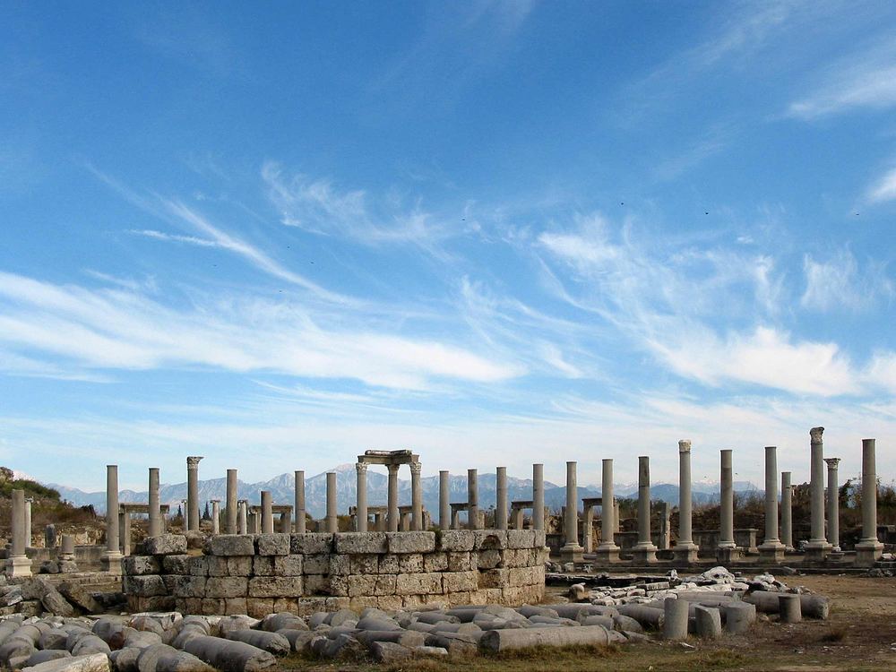 Perge: Säulen von Agora / portico of Agora