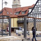 Pergola in Eisenach - Beton gegen Fachwerk