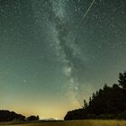 Perseids shootingstar and the milkyway