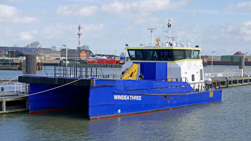 Personaltransportschiff oder Crew-Tender für Offshore-Anlagen (Windparks u.ä.)