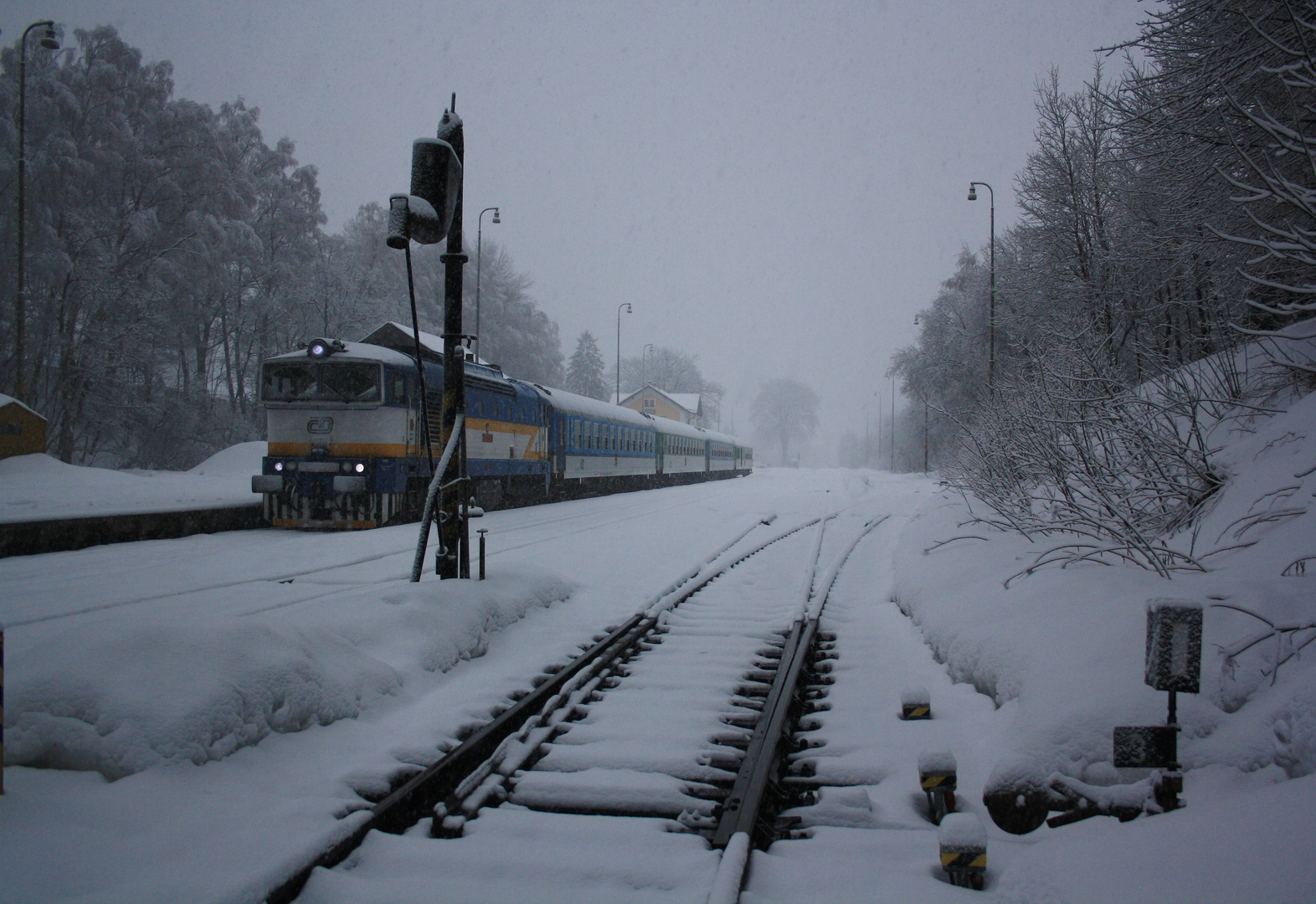 Personenzug in Spicak .