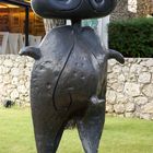 Personnage von Joan Miro 1970 in der Fondation Maeght aufgestellt