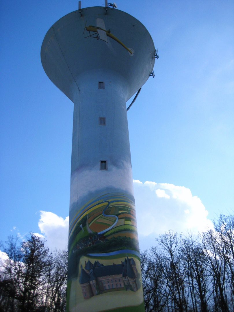 Personnalisation originale du chateau d'eau